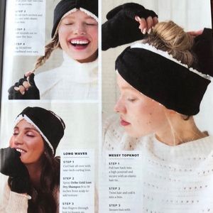 Black headband and gloves New with packaging